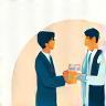 Orthopedic consultation icon showing joint consultation